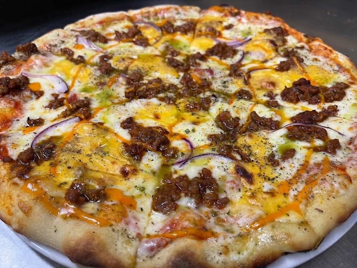 Pizza maison du Cafe Rio à Petit-Lancy