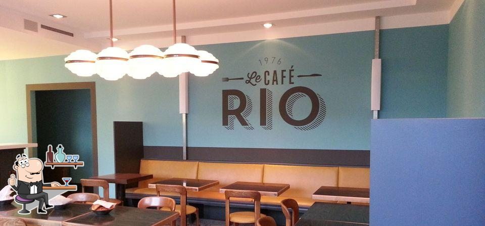 Salle du Cafe Rio et fresque murale 1976 à Petit-Lancy